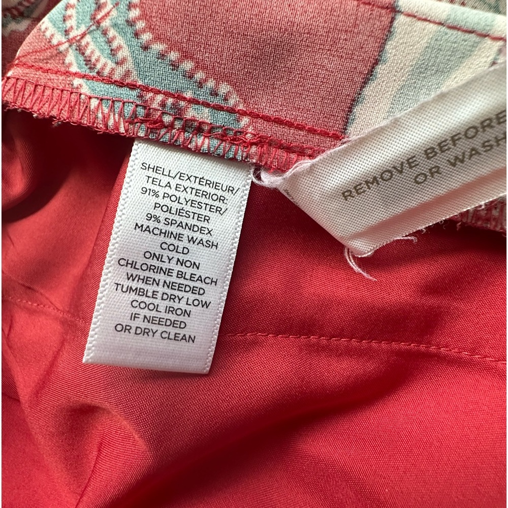 Ann Taylor LOFT Floral Skirt Red Size: M - Picture 6 of 8